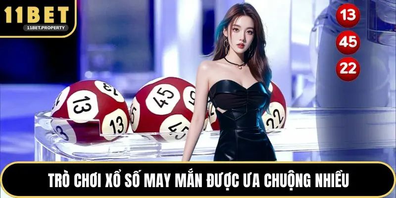 Trò chơi xổ số may mắn được ưa chuộng nhiều